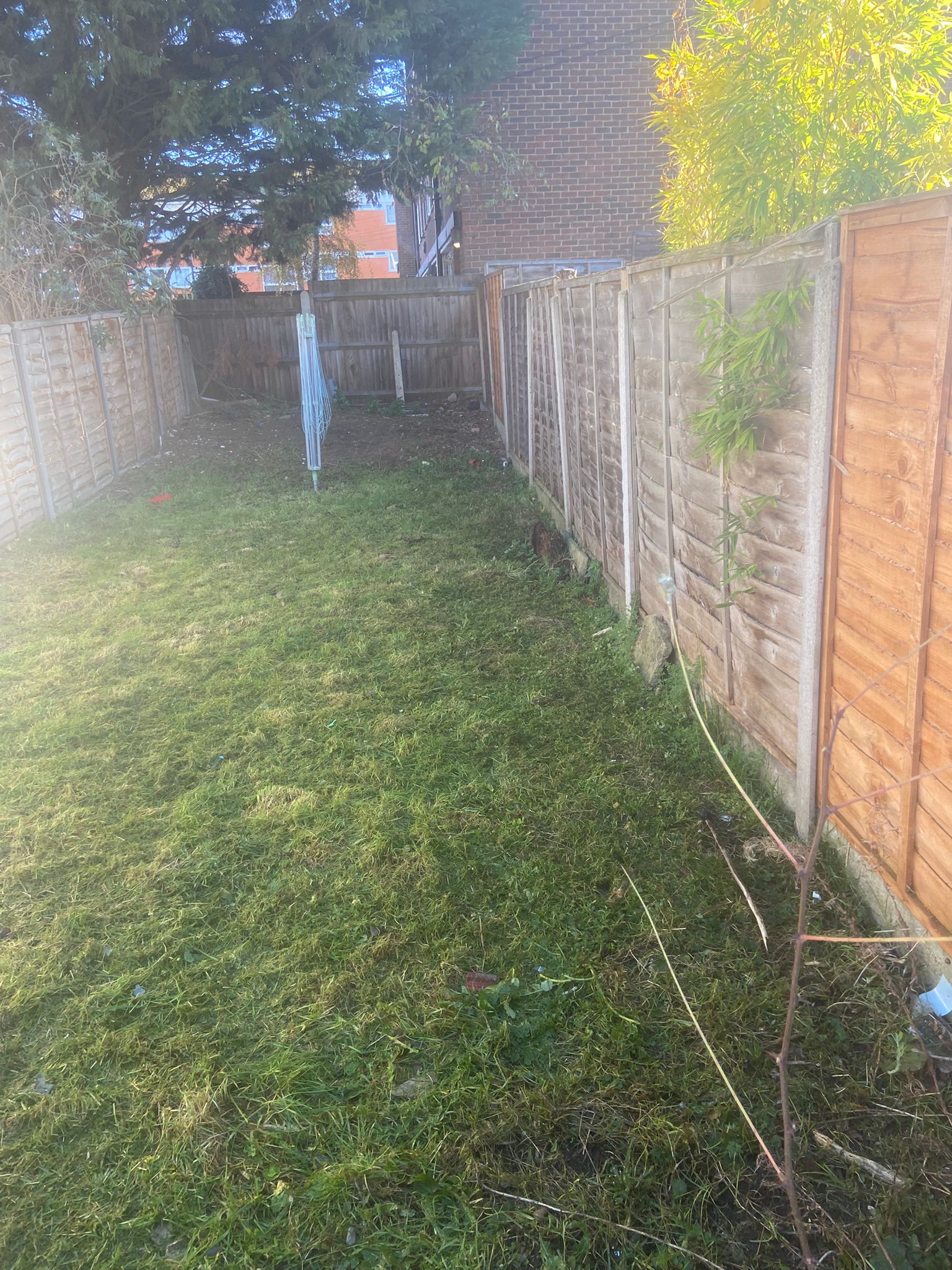 Cleared and tidy garden in Medway after full rubbish removal